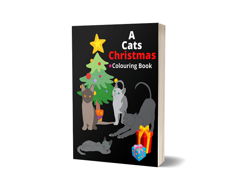 A Cats Christmas Colouring Book