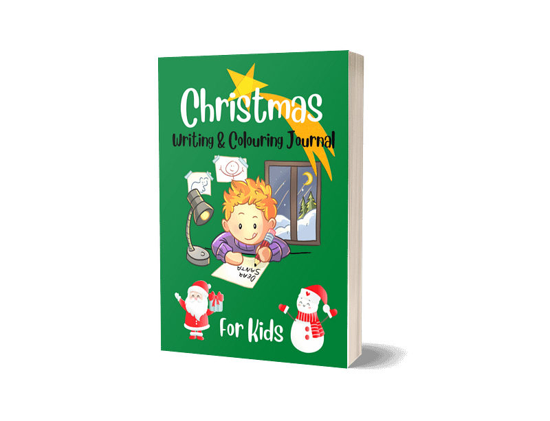 Christmas Writing & Colouring Journal For Kids