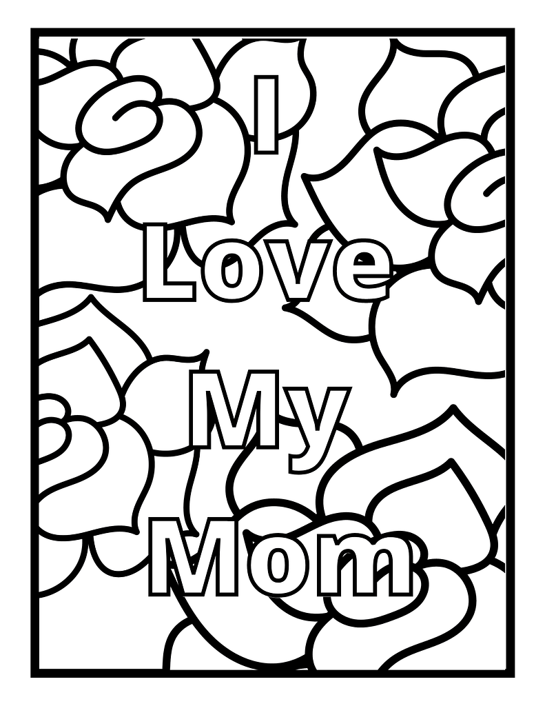 Free Mothers Day Coloring Pages